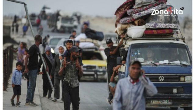 Warga Gaza Mengungsi